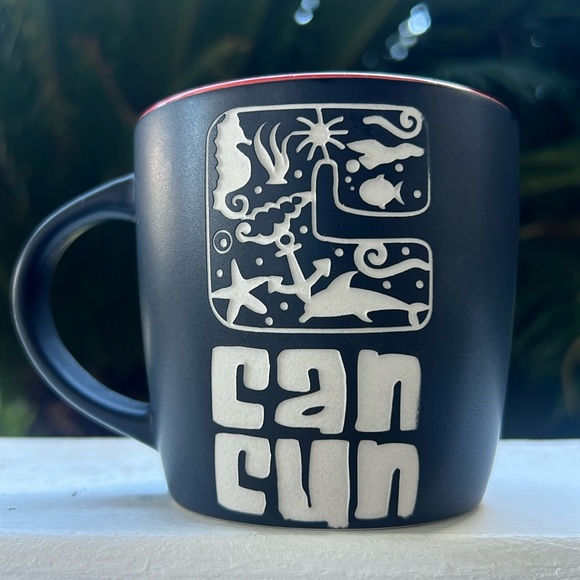Vintage Can Cun Mug Mexico - Picture 1 of 10